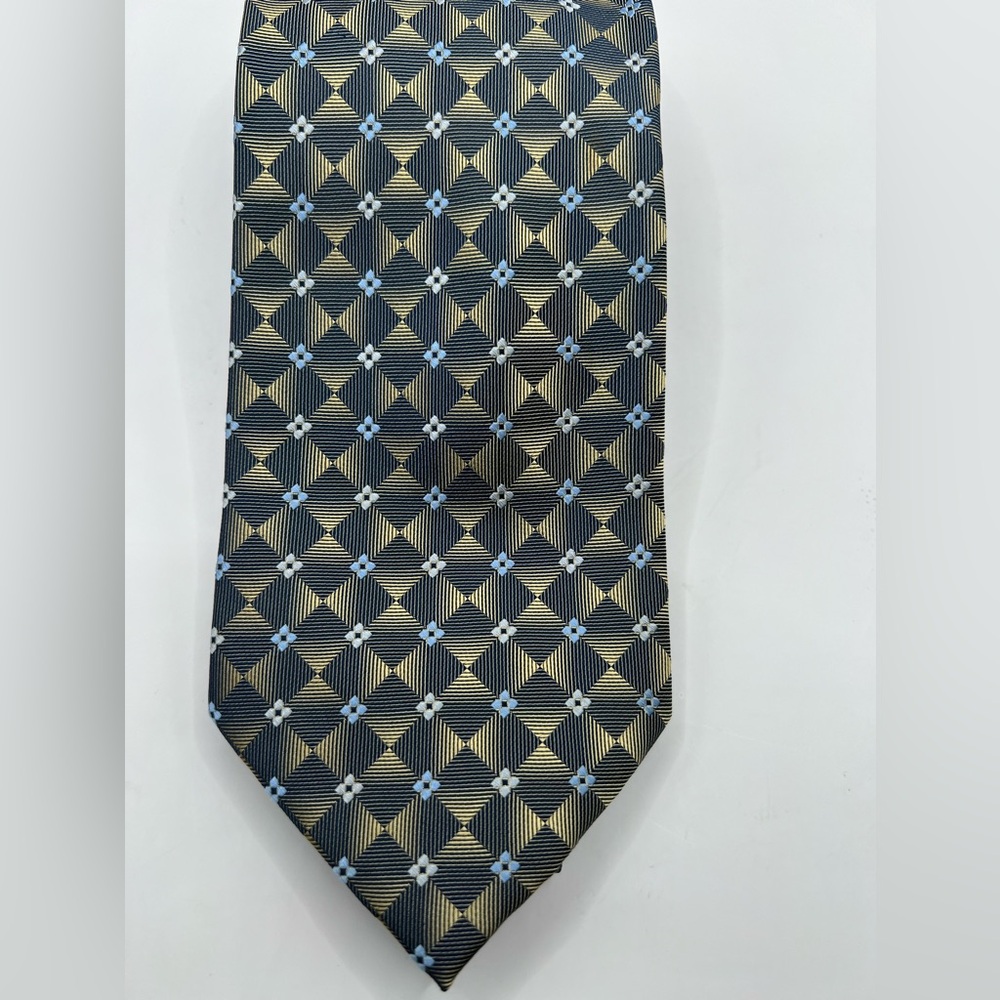 Pronto Uomo Blue Gold Silk Tie